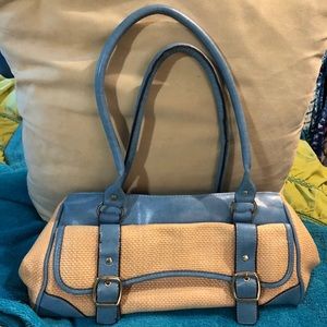 Purse Tan and Teal